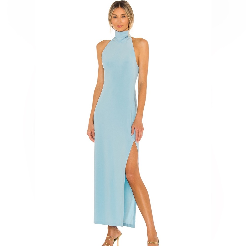 Norma Kamali Elegant Powder Blue Dress - XS